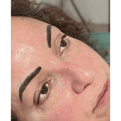 Healed eyebrow tattoo result