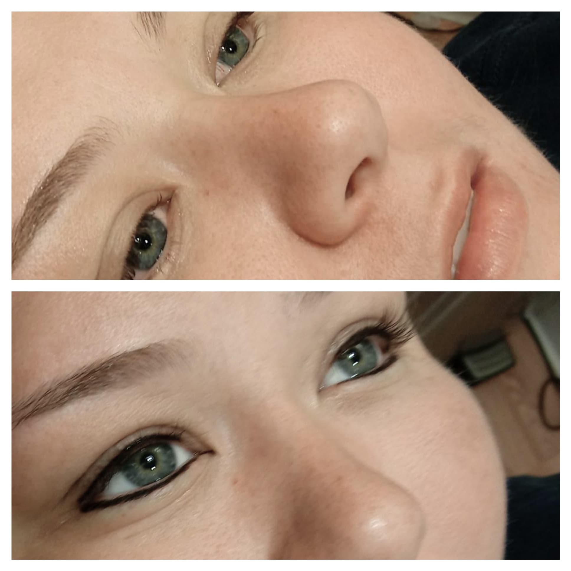 Eyeliner enhancement close-up